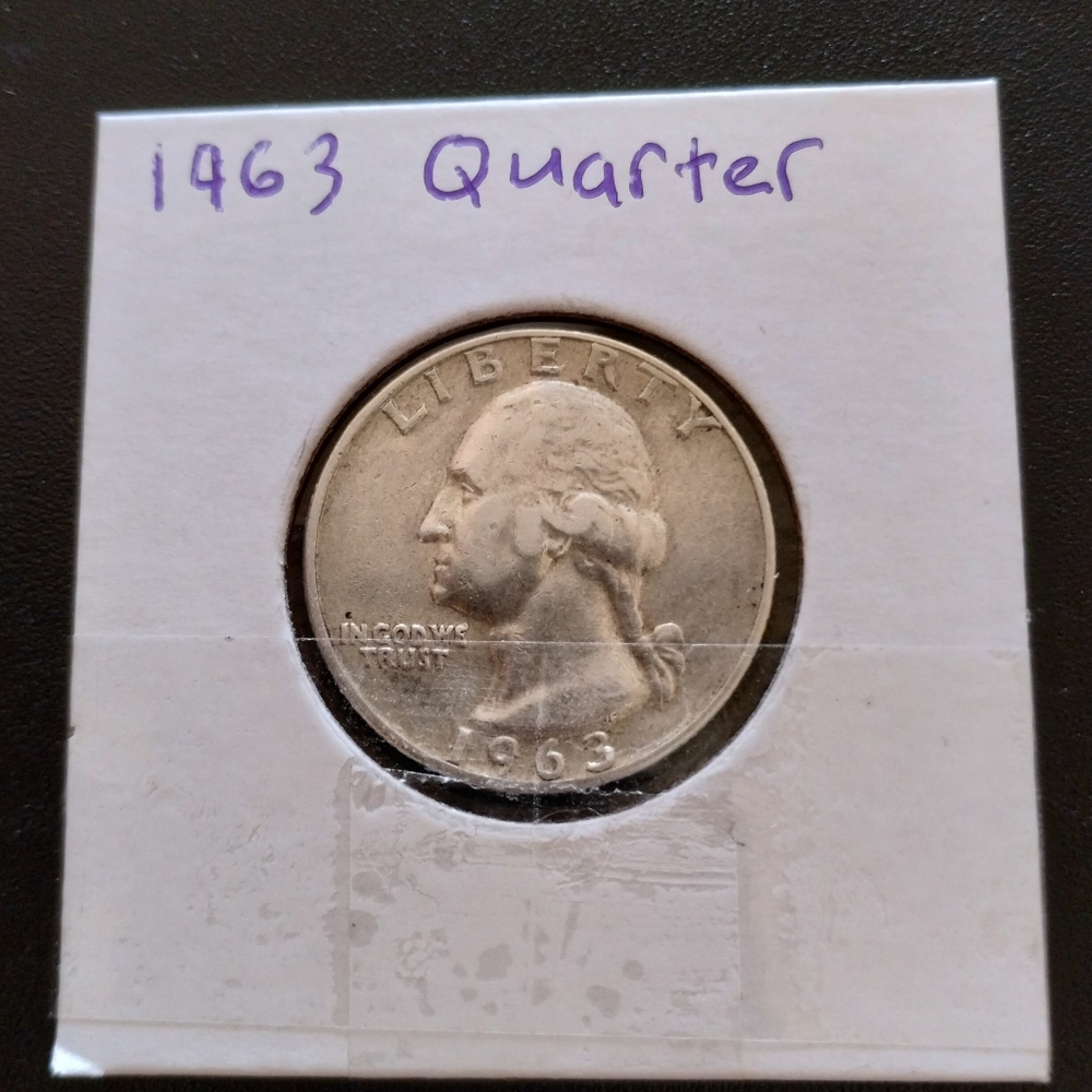 1963 Silver Quarter.
